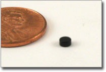 3x1.5mm black epoxy coated disc magnet