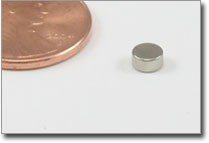 4x2mm nickel plated rare earth disc magnet