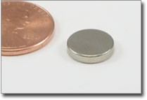 10x2mm nickel plated rare earth disc magnet