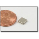 Small nickel plated rare earth magnet 6mm plate