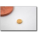 D6x1mm N48 Gold Plated Disc Magnet
