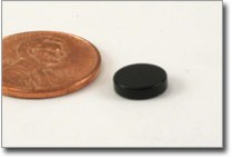 8x2mm black epoxy coated rare earth magnet (disc)