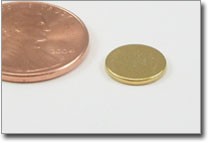 thin gold plated rare earth disc magnet