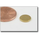 thin gold plated rare earth disc magnet